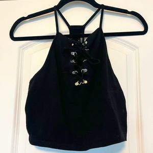 Charlotte Russe | Black Crop Top